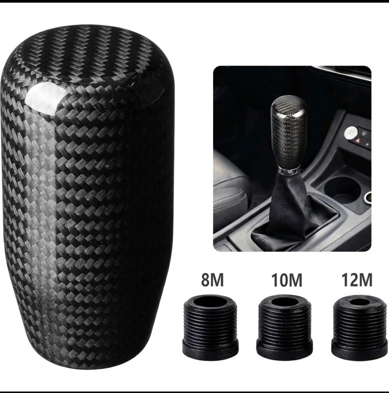 Carbon Fiber Shift Knob – Universal Fit