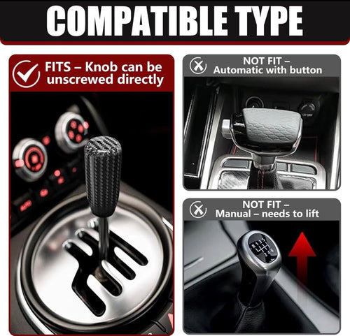 Carbon Fiber Shift Knob – Universal Fit